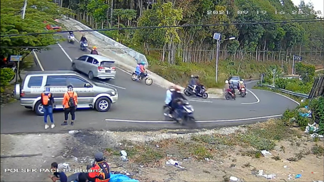 Turunan maut di Jalur Cangar, Pacet, Mojokerto, Jawa Timur. Foto: Welirang rescue