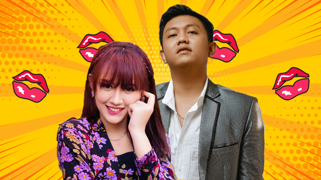 Happy Asmara putus dengan Denny Caknan. Foto: Instagram/@denny_caknan dan @happy_asmara77