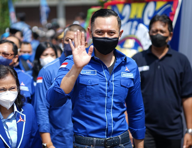 Ketua Umum Partai Demokrat, Agus Harimurti Yudhoyono (AHY), saat berkunjung ke Pontianak. Foto: Banyu Susanto/Hi!Pontianak