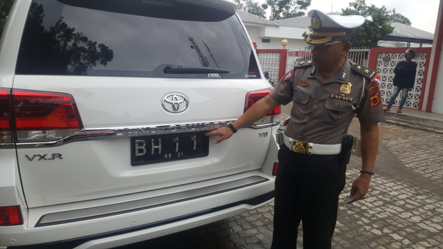 Ilustrasi Plat nomor BH (Foto: Ditlantas-Polda Jambi)
