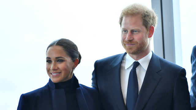 Meghan Markle dan Pangeran Harry di One World Observatory, New York City, Amerika Serikat. Foto: Roy Rochlin/Getty Images