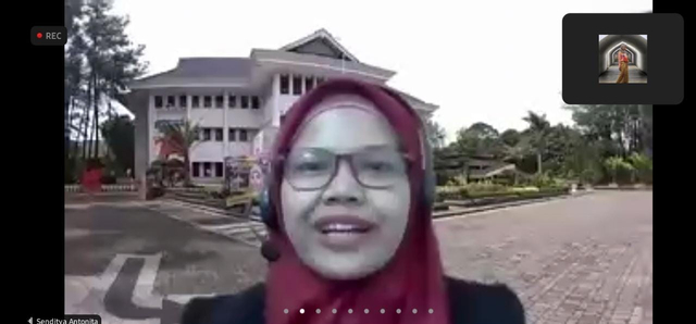 Webinar Pengembangan Soft Skill dan Alumni Mengajar STIE ABM. Foto: tangkapan layar