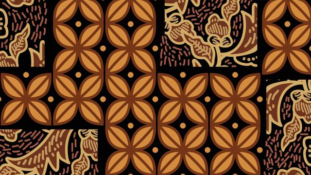 Motif batik kawung yang khas. Foto: Shutter Stock
