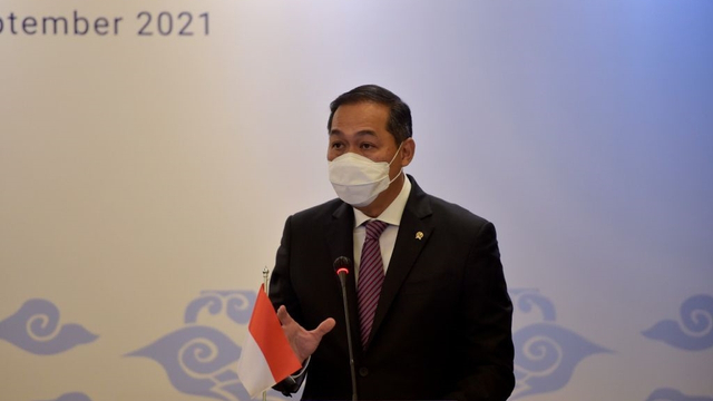 Menteri Perdagangan Muhammad Lutfi saat konferensi pers, Rabu (29/9). Foto: Kemendag RI