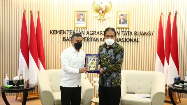 Untuk Rencana Kota Satelit, Hadianto Rasyid Temui Menteri ATR/BPN. Foto: Humas Pemkot Palu