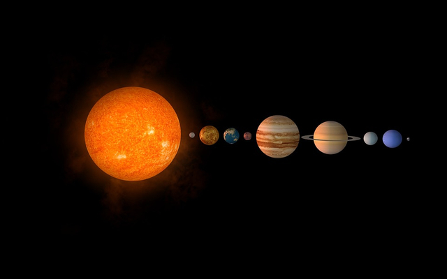 Ilustrasi tata surya yang terletak di galaksi Bima Sakti. Foto: Pixabay