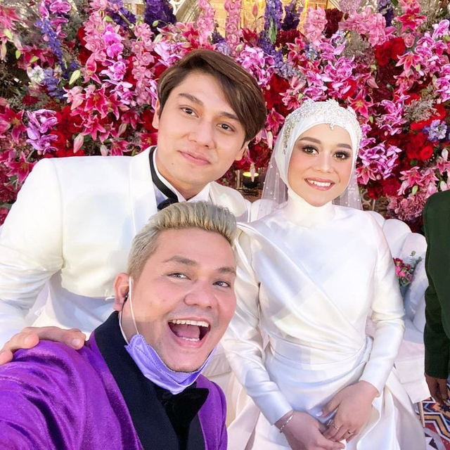 Indra Bekti bersama Lesty Kejora dan Rizky Billar. Foto: Instagram/indrabekti