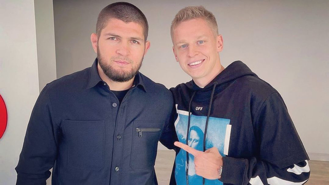 Khabib Nurmagomedov dan bek Manchester City, Oleksandr Zinchenko. Foto: @khabib_nurmagomedov