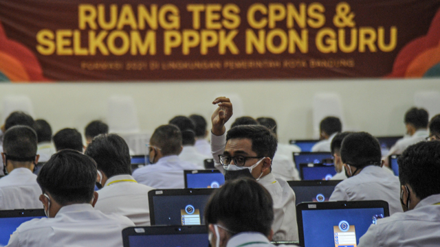 Ilustrasi CPNS 2022.  Foto: Raisan Al Farisi/ANTARA FOTO