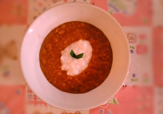 Bubur Merah Putih Sering disajikan pada momen Spesial (Sumber: Agus Sarkoro)