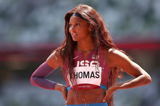 Gabby Thomas, pelari asal Amerika Serikat. Foto: Instagram/@gabbythomas