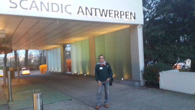 Depan hotel saya menginap selama di Belgia (Sumber : foto pribadi)