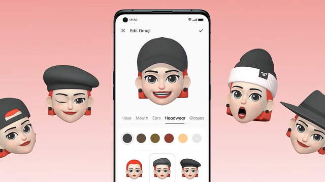 Fitur Omoji di ColorOS 12. Foto: Oppo