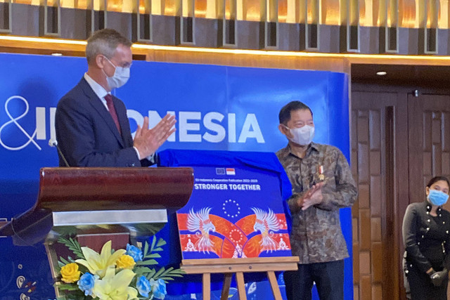 Peluncuran Publikasi Tahunan EU-Indonesia Cooperation Publication 2022-2023 (9/5/2022). Foto: Aliyya Bunga/kumparan