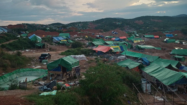 Lokasi penambangan emas Briptu Hasbudi di lahan konsesi PT BTM. Foto: Dok. Istimewa