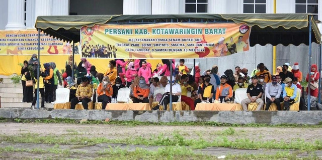 Pembukaan lomba senam di Pangkalan Bun Park. Foto: Prokom