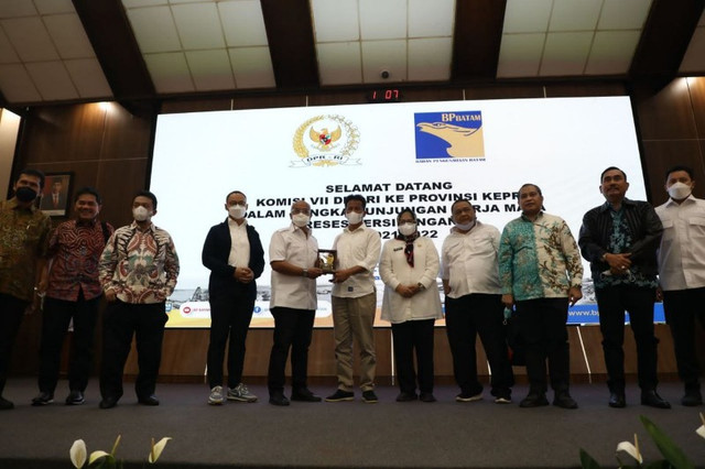 Kepala BP Batam, Muhammad Rudi saat menerima Reses Komisi VII DPR RI (Foto: Ist)