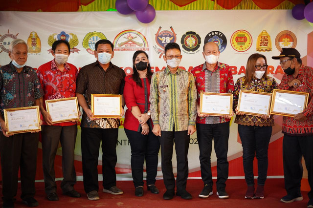 Wali Kota Pontianak Edi Rusdi Kamtono memberikan sambutan pada peresmian Posko Damkar Bhakti 28. Foto: Dok. Prokopim Pemkot Pontianak