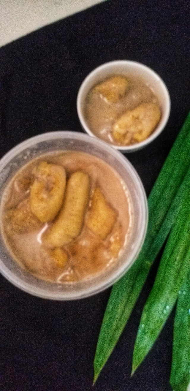 Kolak pisang.Sumber gambar: dokumen pribadi.