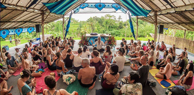 Suasana saat Bali Spirit Festival sebelum masa pandemi - Foto. Dok Bali Spirit Festival