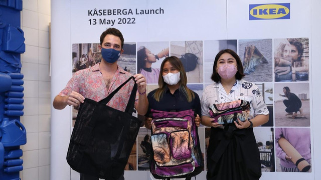 Koleksi tas KASEBERGA dari IKEA Indonesia. Foto: IKEA Indonesia