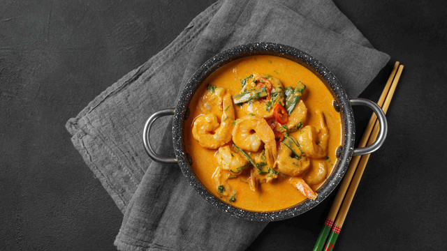 Ilustrasi kari udang. Foto: Natalia Hanin/Shutterstock