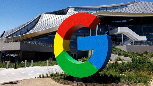 Pemandangan luar gedung BV100 selama tur ke Kampus Bay View baru milik Google di Mountain View, California, Amerika Serikat, pada Senin (16/5/2022). Foto: Peter DaSilva/REUTERS