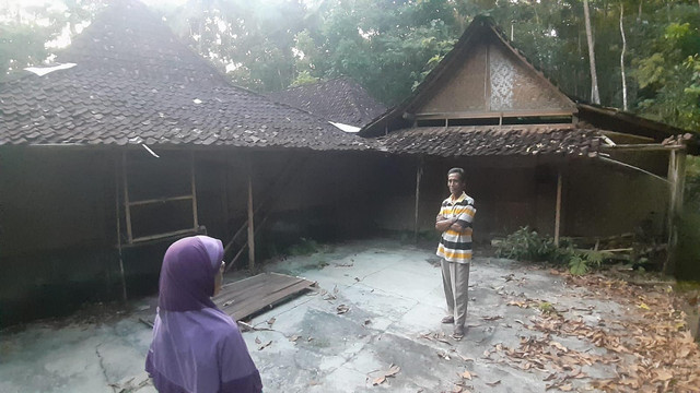 Kondisi rumah yang dipakai syuting film KKN di Desa Penari di Gunungkidul. Foto: Erfanto/Tugu Jogja