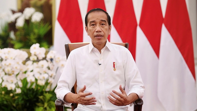 Pernyataan Pers Presiden Jokowi tentang Pembukaan Kembali Ekspor Minyak Goreng, Istana Merdeka, Kamis (19/5/2022). Foto: Biro Pers Sekretariat Presiden
