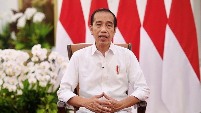 Pernyataan Pers Presiden Jokowi tentang Pembukaan Kembali Ekspor Minyak Goreng, Istana Merdeka, Kamis (19/5/2022). Foto: Biro Pers Sekretariat Presiden