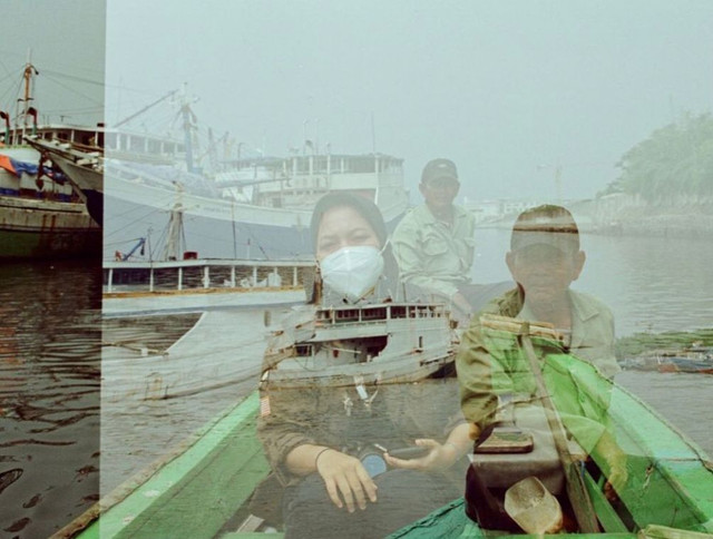 Double Exposure di kamera analog. Foto: dokumentasi pribadi