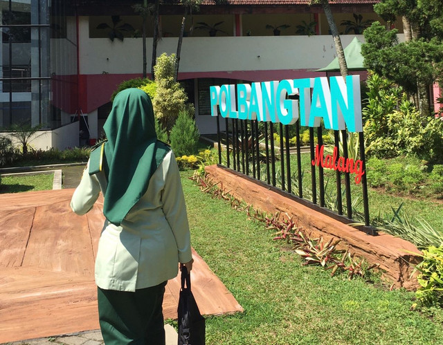 Potret Khusnul di Polbangtan Malang (Sumber Foto: Khusnul K.)