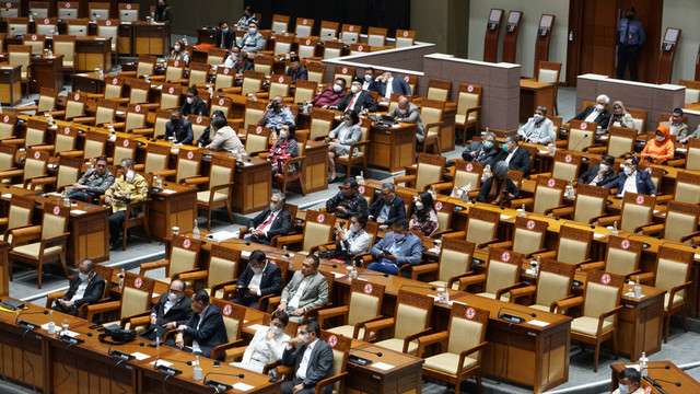 Suasana Rapat Paripurna DPR RI ke-23 Masa Persidangan V di Gedung DPR RI, Jakarta, Selasa (24/5/2022). Foto: Jamal Ramadhan/kumparan