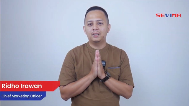 Chief Marketing Officer (CMO) SEVIMA Ridho Irawan