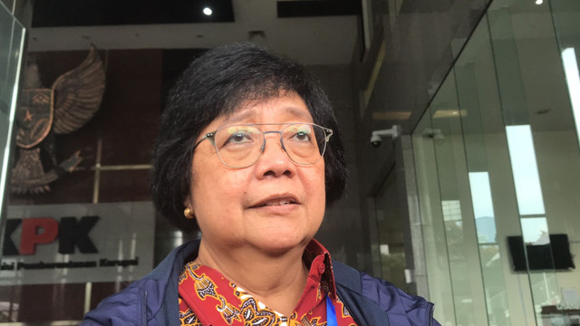 Menteri Lingkungan Hidup dan Kehutanan (LHK) Siti Nurbaya Bakar hadiri Pembekalan Antikorupsi di Gedung Merah Putih KPK, Selasa (24/5). Foto: Hedi/Kumparan