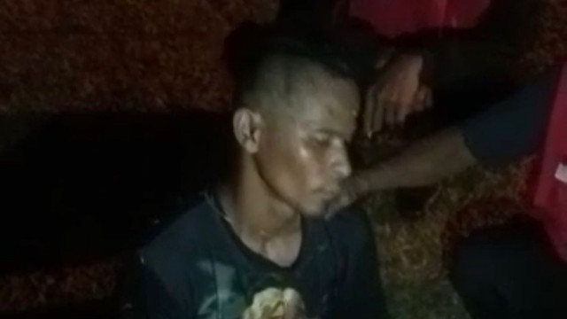 Pria penyebar isu tsunami yang gegerkan warga di Teluk Betung, Bandar Lampung, Selasa (24/5/2022) | Doc: warga