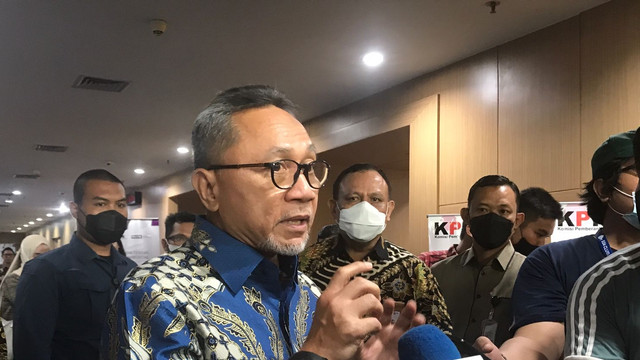 Ketua Umum PAN, Zulkifli Hasan mneghadiri Program Politik Cerdas dan Berintegritas di Gedung ACLC KPK, Rabu (25/5/2022). Foto: Hedi/kumparan