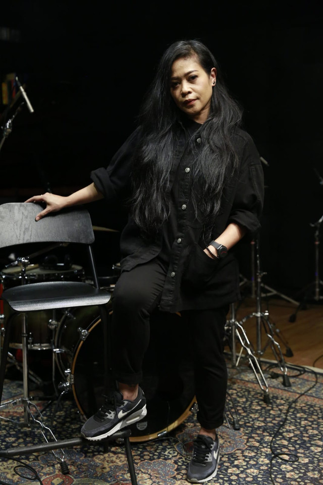 Kikan Namara bersama Taufan Purbo, Mirabeth Sonia, Alsant Nababan, dan Christine Tambunan menjalani sesi latihan di iCanStudioLive, Kebayoran Baru, Jakarta Selatan. Foto: iForte