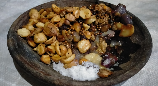 Bahan-bahan bumbu abing sebelum diulek | Foto Dokumentasi Pribadi
