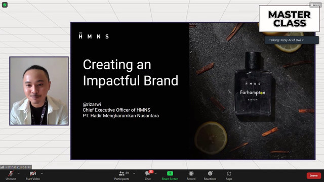 Webinar Master Classs Kumparan, Pelatihan Intensif untuk Para Pelaku UMKM, Sabtu (28/5).  Foto: Akbar Maulana/kumparan