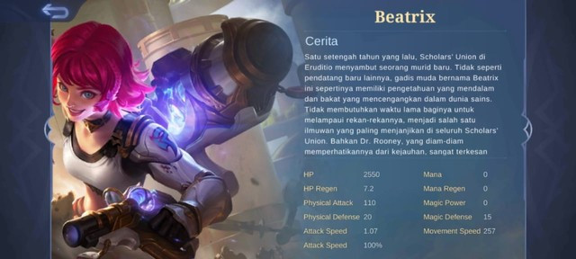 Counter Beatrix. Foto: Mobile Legends