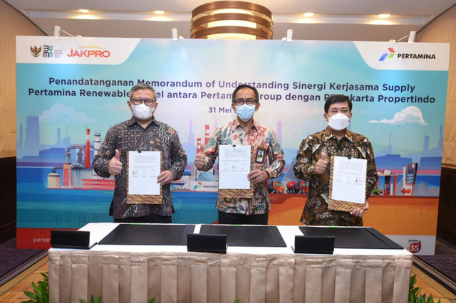 Perkuat transisi energi, Pertamina Renewable Diesel hadir untuk EV Jakarta E-Prix 2022. Foto: Dok. Pertamina