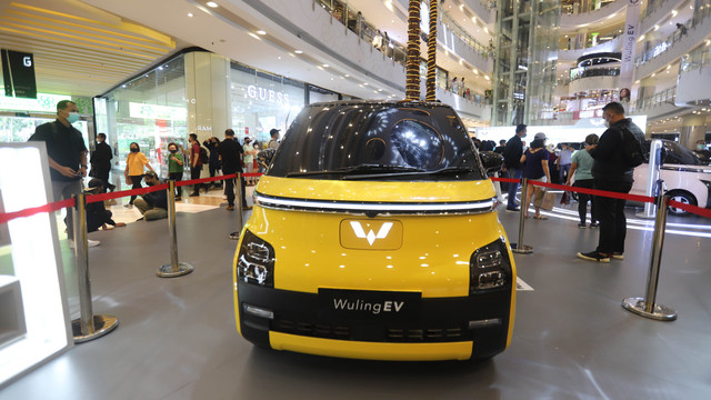 Tampilan eksterior mobil listrik Wuling EV. Foto: Muhammad Ikbal/kumparanOTO