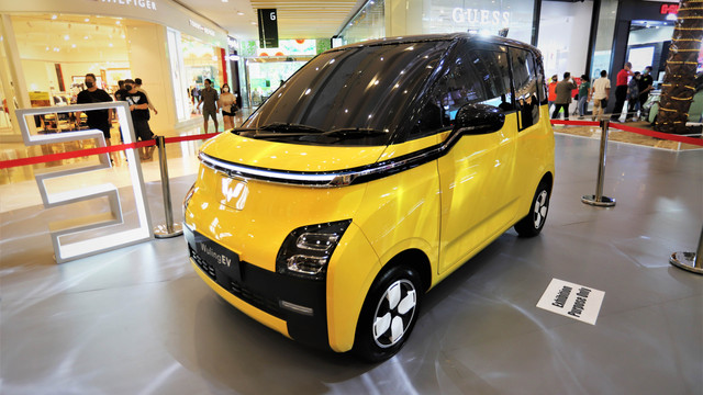 Tampilan eksterior mobil listrik Wuling EV. Foto: Muhammad Ikbal/kumparanOTO
