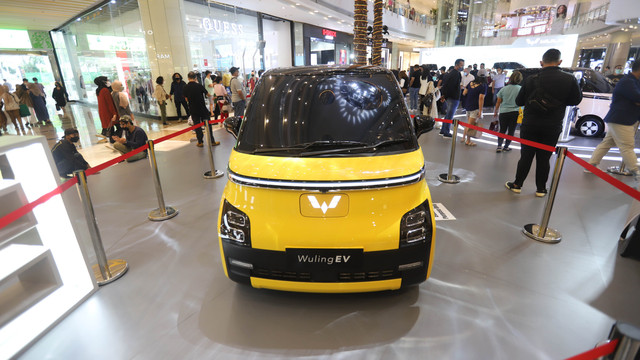 Tampilan eksterior mobil listrik Wuling EV. Foto: Muhammad Ikbal/kumparanOTO