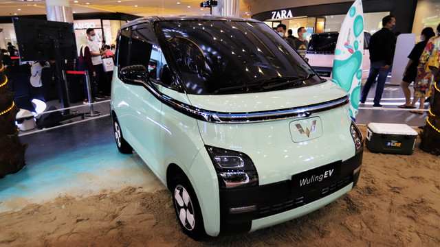 Tampilan eksterior mobil listrik Wuling EV. Foto: Muhammad Ikbal/kumparanOTO