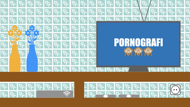 Ilustrasi menghindari tayangan pornografi. Sumber: Pribadi