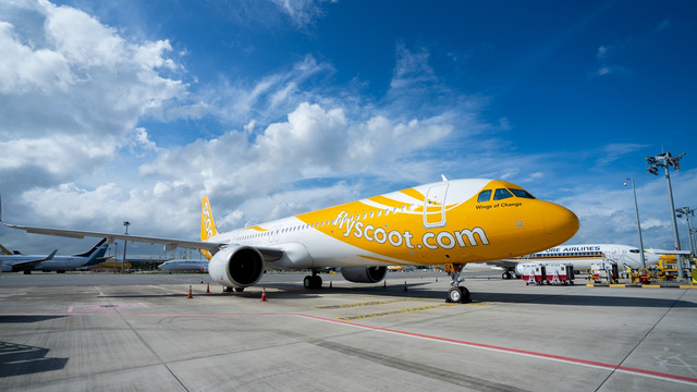 Pesawat A321 Neo Scoot. Foto: dok. Scoot