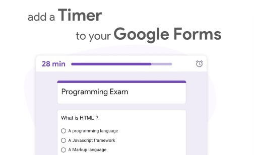 Ilustrasi timer di Google Form. Foto: form timer