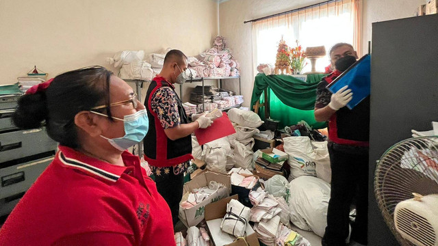 Kejati Bali geledah kantor LPD Adat Sangeh. Foto: Kejati Bali